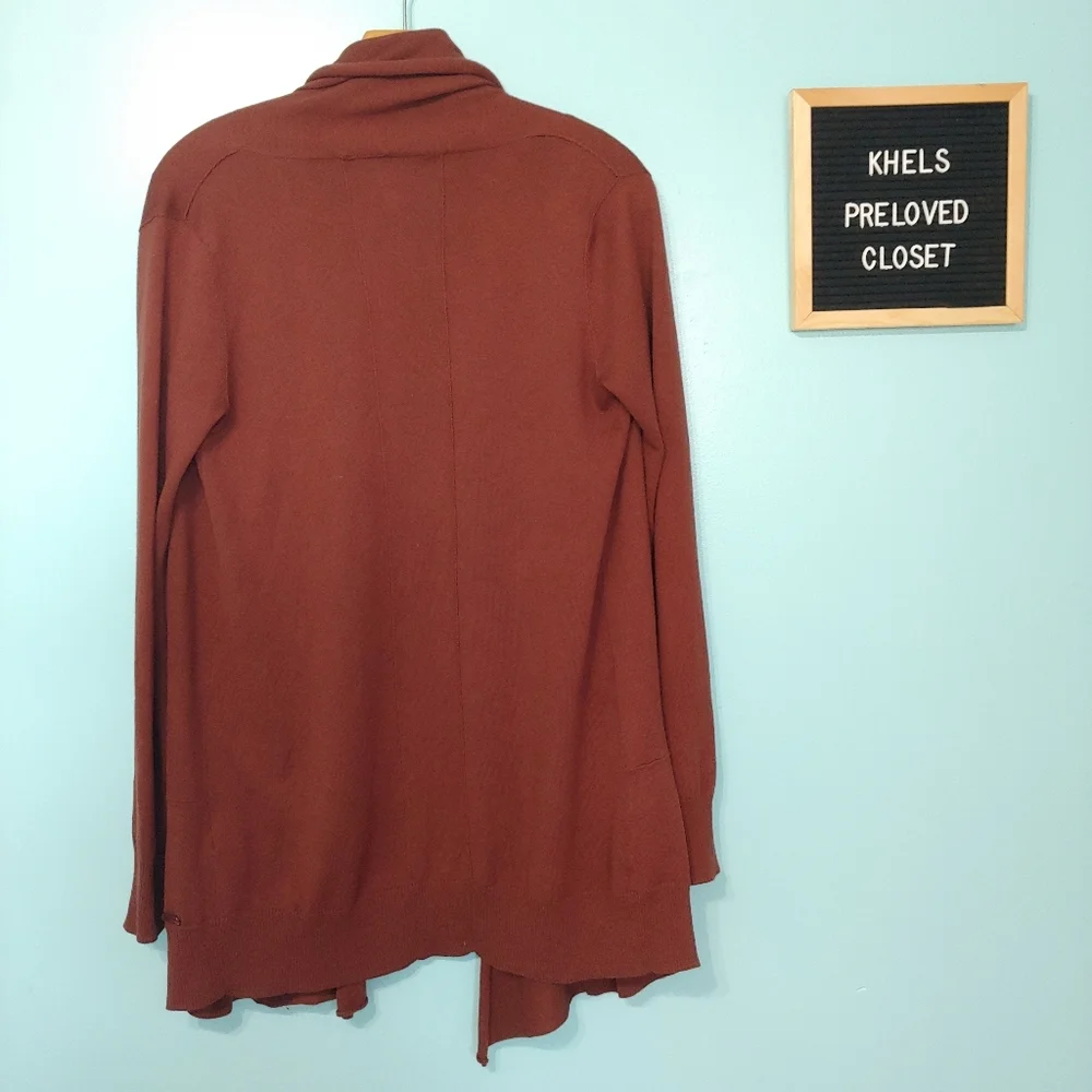 Wilfred with Silk and Cashmere Long Line Open Front Cardigan - Picture 8 of 14